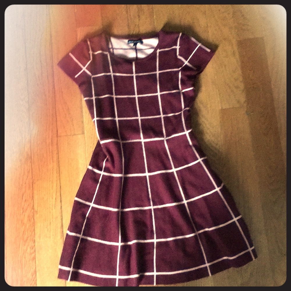 Children’s burgundy and pink dress